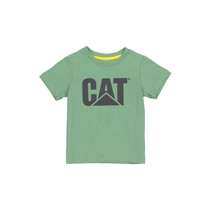 Caterpillar Cat Trademark T-shirts Kinderen Donkergroen  Belgie |  BAZIX-3795