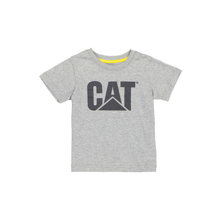 Caterpillar Cat Trademark T-shirts Kinderen Grijs  Belgie |  IAENS-9361