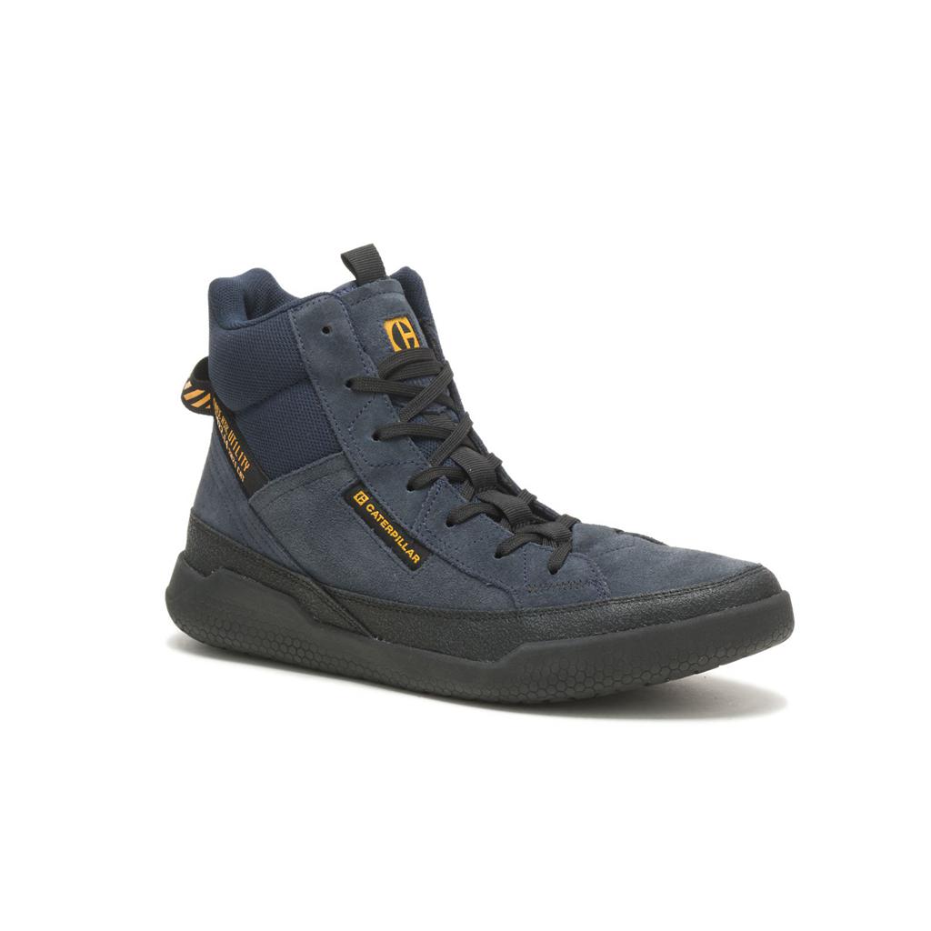 Caterpillar Code Hex Hi Utility Sneakers Heren Navy/Black  Belgie |  EOBUH-0265