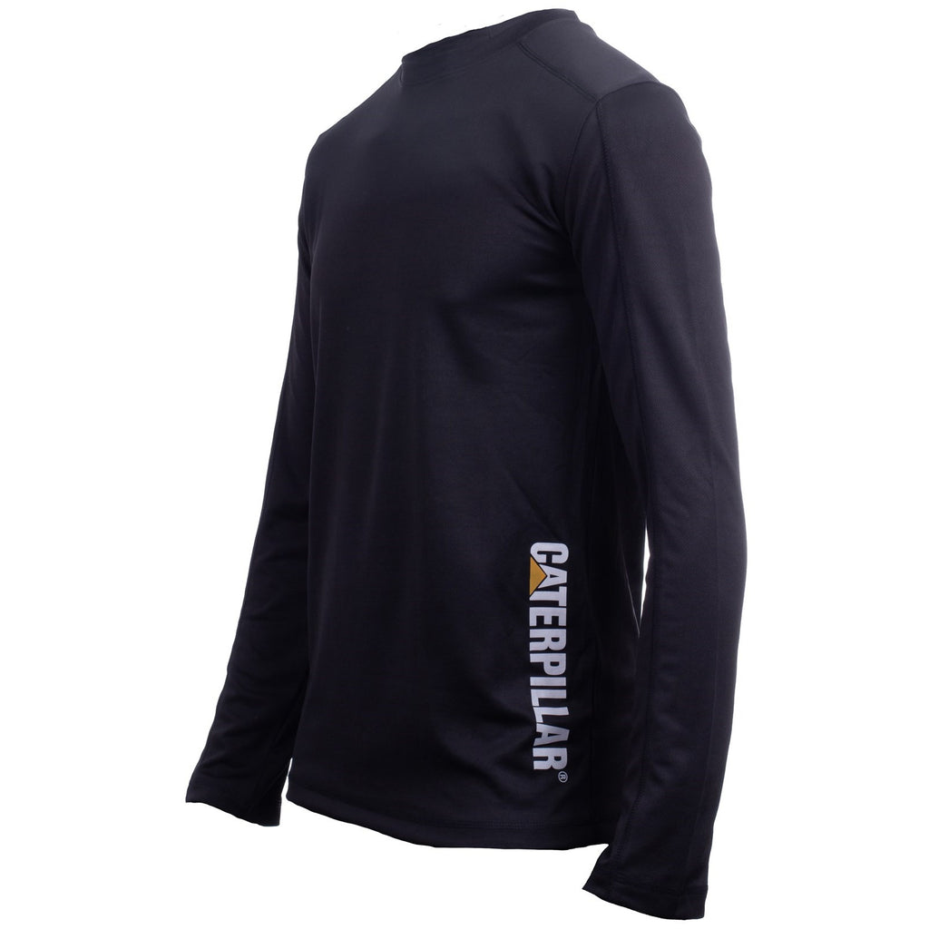 Caterpillar Coolmax Long Sleeve T-shirts Heren Zwart  Belgie |  OIKCN-8659