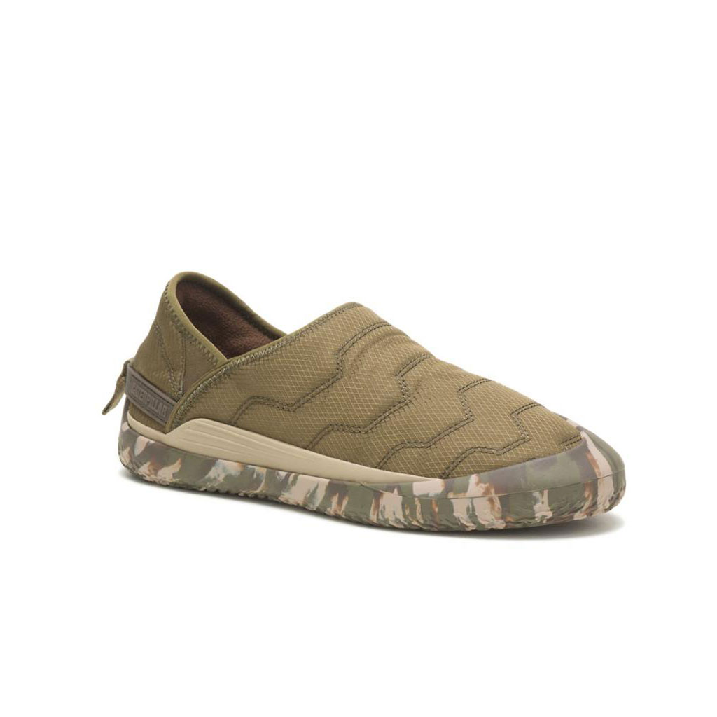 Caterpillar Crossover Slip Ons Dames Donkerolijfgroen  Belgie |  JZACK-6058