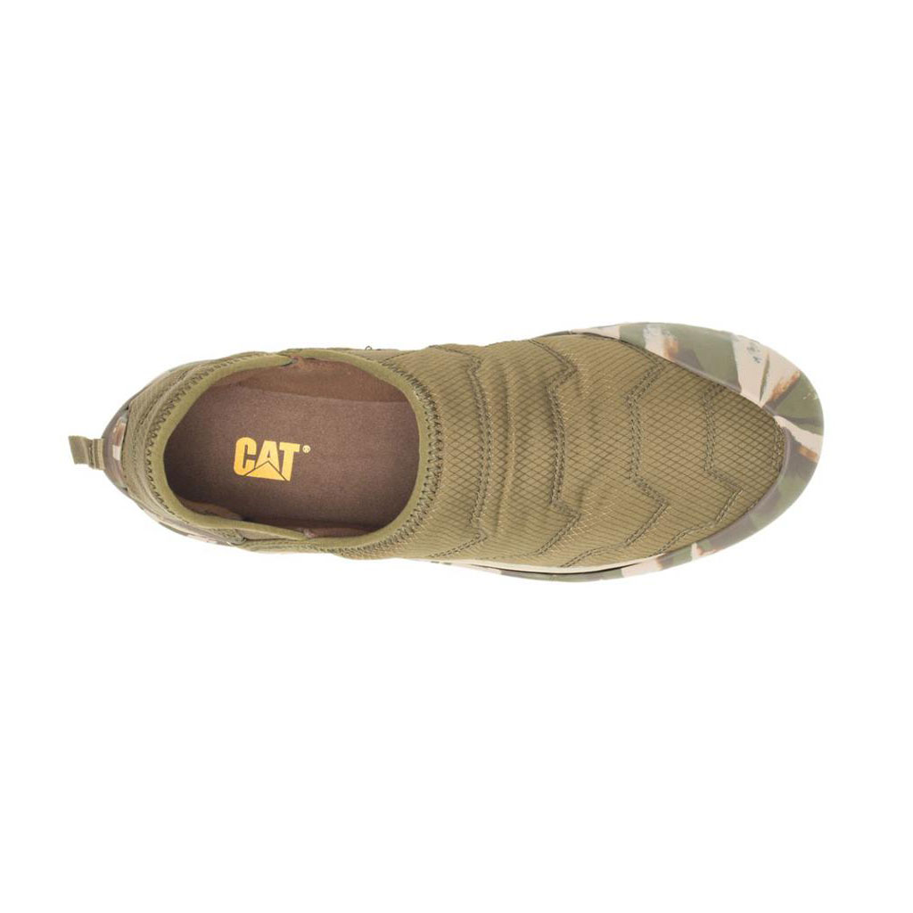 Caterpillar Crossover Slip Ons Dames Donkerolijfgroen  Belgie |  JZACK-6058