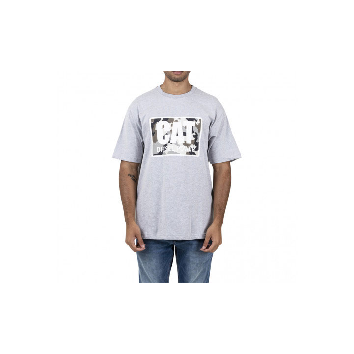 Caterpillar Diesel Power T-shirts Heren Grijs  Belgie |  REGBJ-0396