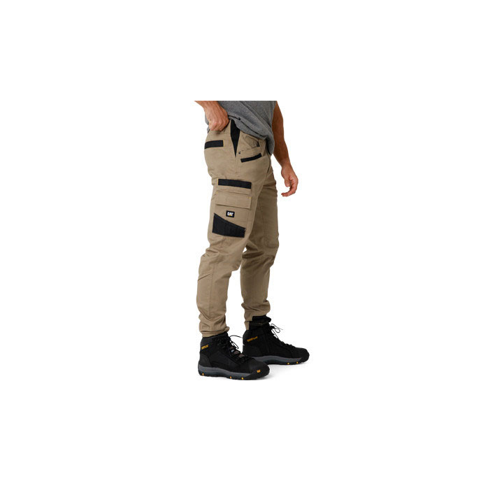 Caterpillar Elite Operator Broek Heren Khaki  Belgie |  QNILW-8491