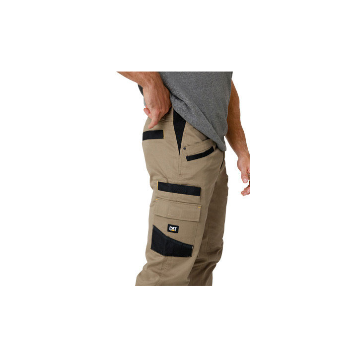 Caterpillar Elite Operator Broek Heren Khaki  Belgie |  QNILW-8491