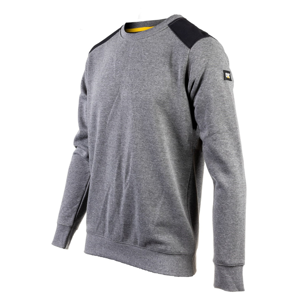 Caterpillar Essentials Crewneck Heather Sweatshirts Heren Donkergrijs  Belgie |  IDYXJ-6150