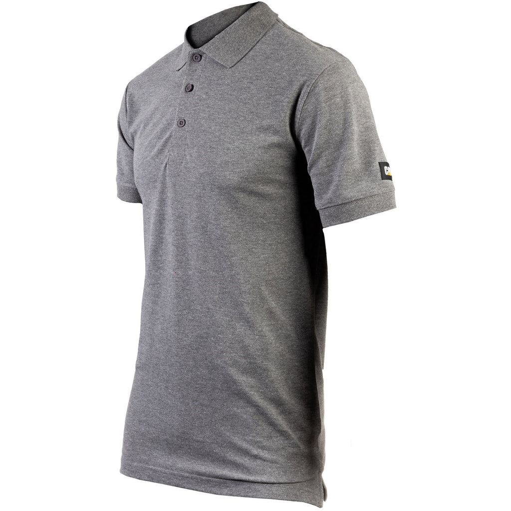 Caterpillar Essentials Heather Poloshirt Heren Donkergrijs  Belgie |  BJKWG-7451