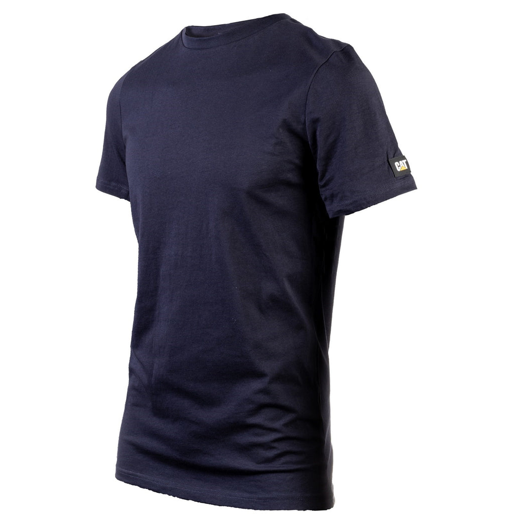 Caterpillar Essentials Kort-Sleeve T-shirts Heren Donkerblauw  Belgie |  AUEZC-8013