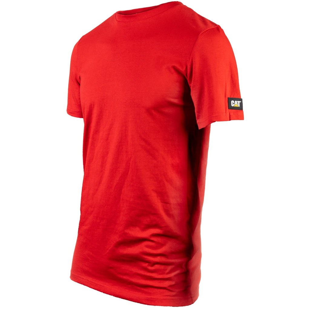 Caterpillar Essentials Kort-Sleeve T-shirts Heren Rood  Belgie |  FESYI-3184