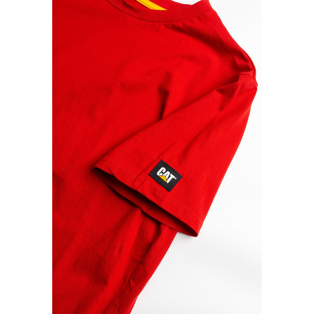 Caterpillar Essentials Kort-Sleeve T-shirts Heren Rood  Belgie |  FESYI-3184