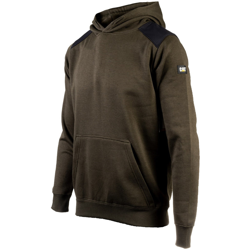 Caterpillar Essentials Met Capuchon Army Moss Sweatshirts Heren Army Moss  Belgie |  EJPZS-3164