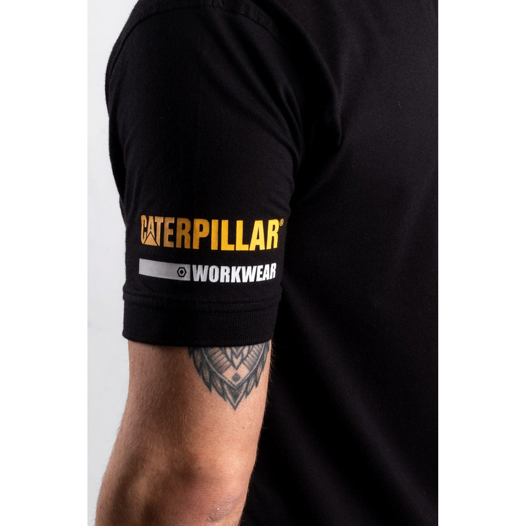 Caterpillar Essentials Polo Poloshirt Heren Zwart  Belgie |  QWIRN-5092