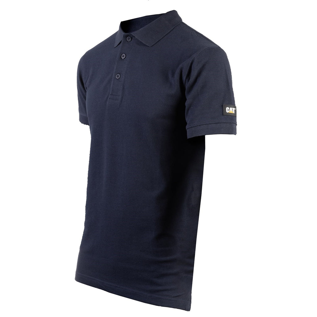 Caterpillar Essentials Poloshirt Heren Donkerblauw  Belgie |  HZMWA-6521