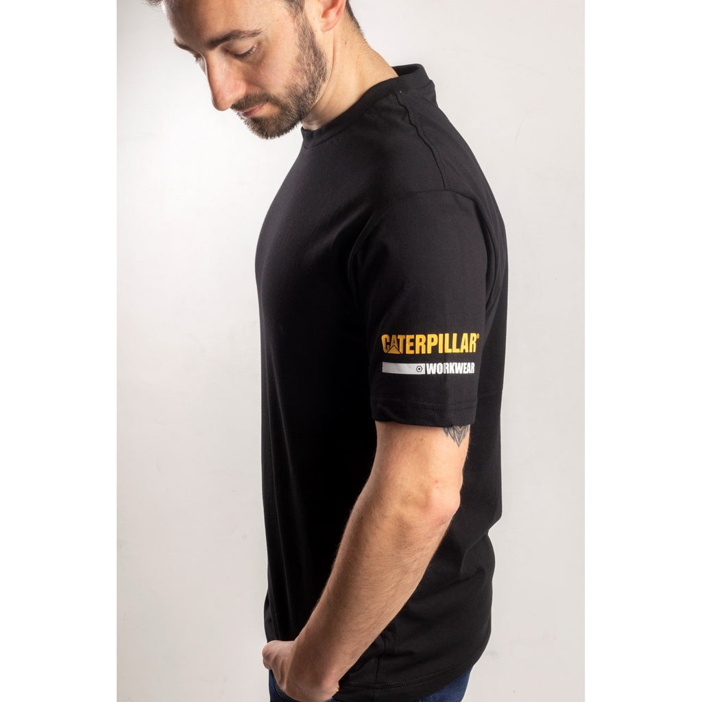 Caterpillar Essentials S/S T-shirts Heren Zwart  Belgie |  VWGQT-9783