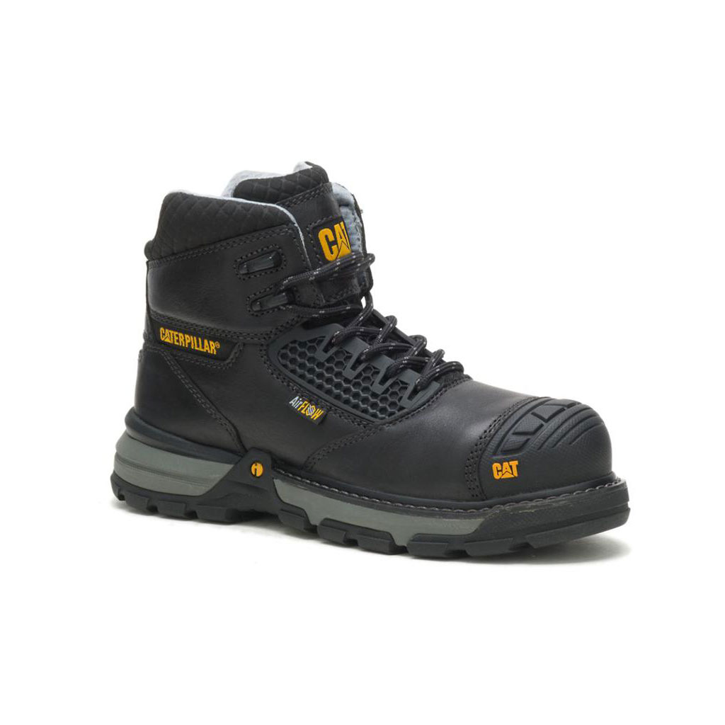 Caterpillar Excavator Superlite Cool Carbon Composite Werkschoenen Dames Zwart  Belgie |  BPFGY-4638