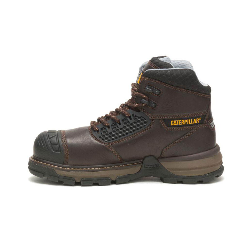 Caterpillar Excavator Superlite Cool Carbon Composite Werkschoenen Dames Donkerbruin  Belgie |  KIUNM-0816