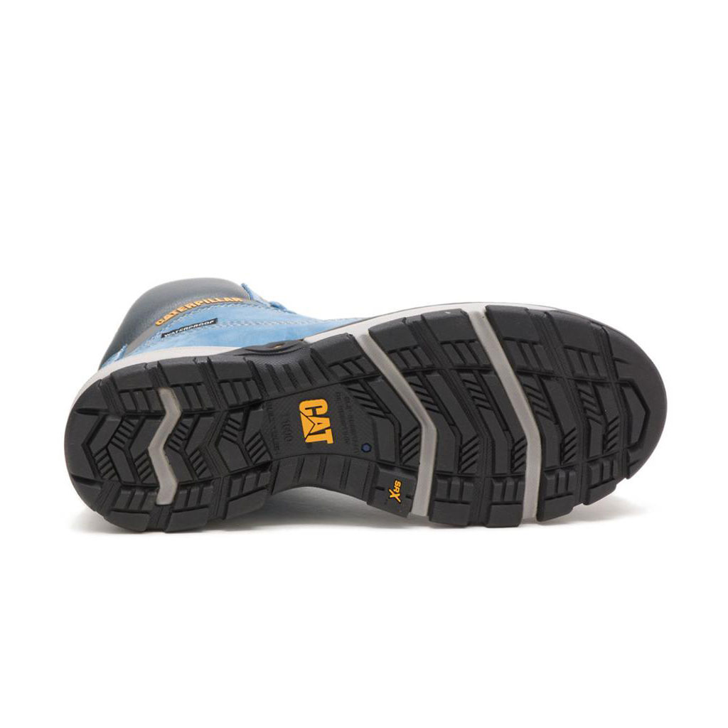 Caterpillar Excavator Superlite Waterdichte Carbon Composite Neus Waterdichte Laarzen Dames Blauw  Belgie |  AJMRW-6708