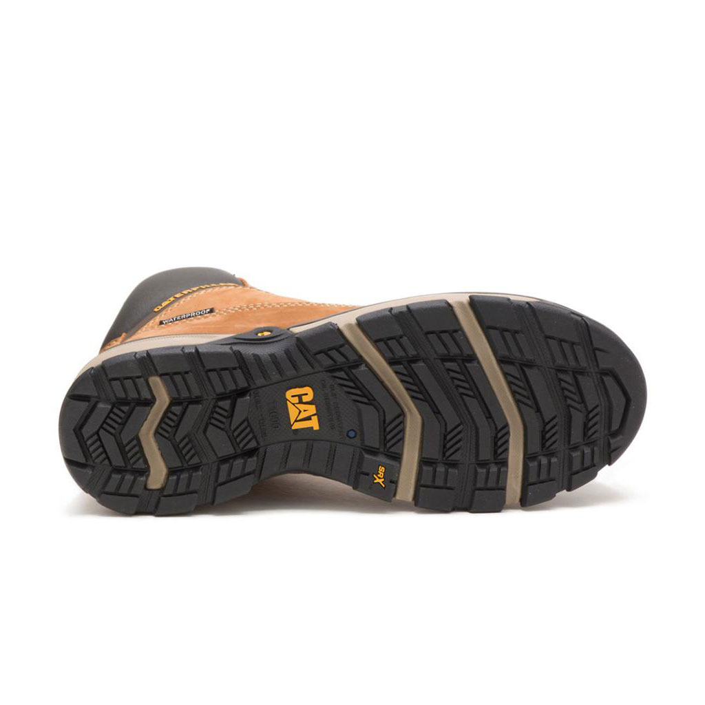 Caterpillar Excavator Superlite Waterdichte Carbon Composite Neus Slip Resistant Footwear Dames Bruin  Belgie |  GINEK-6491