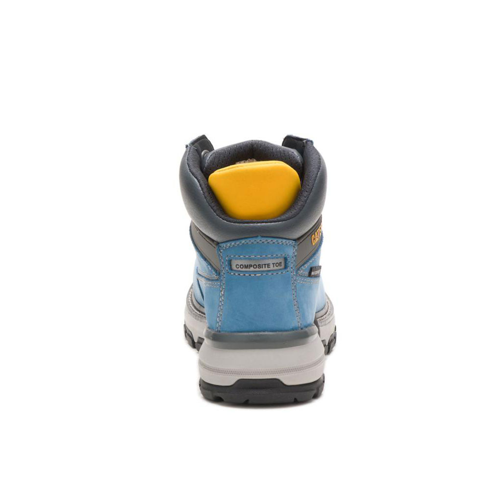 Caterpillar Excavator Superlite Waterdichte Carbon Composite Werkschoenen Dames Blauw  Belgie |  JDNMH-6123