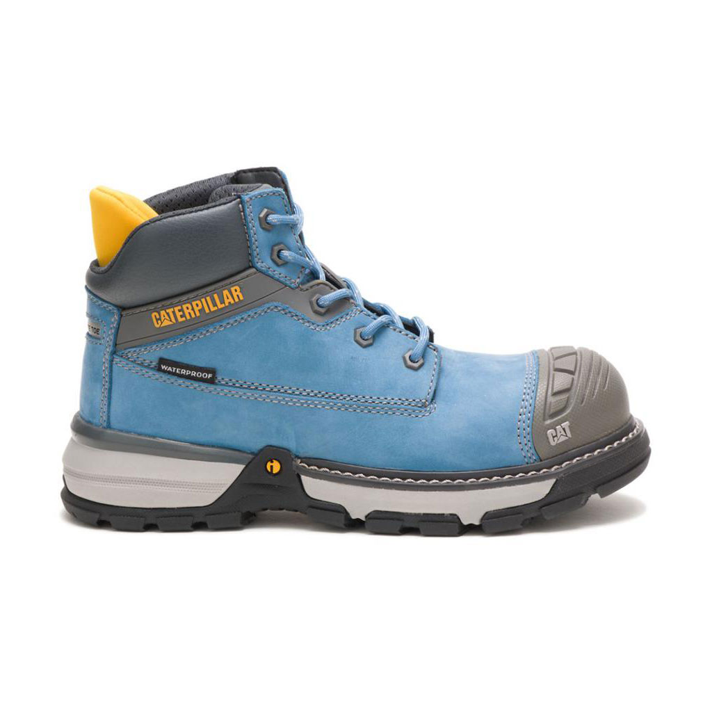 Caterpillar Excavator Superlite Waterdichte Carbon Composite Werkschoenen Dames Blauw  Belgie |  JDNMH-6123