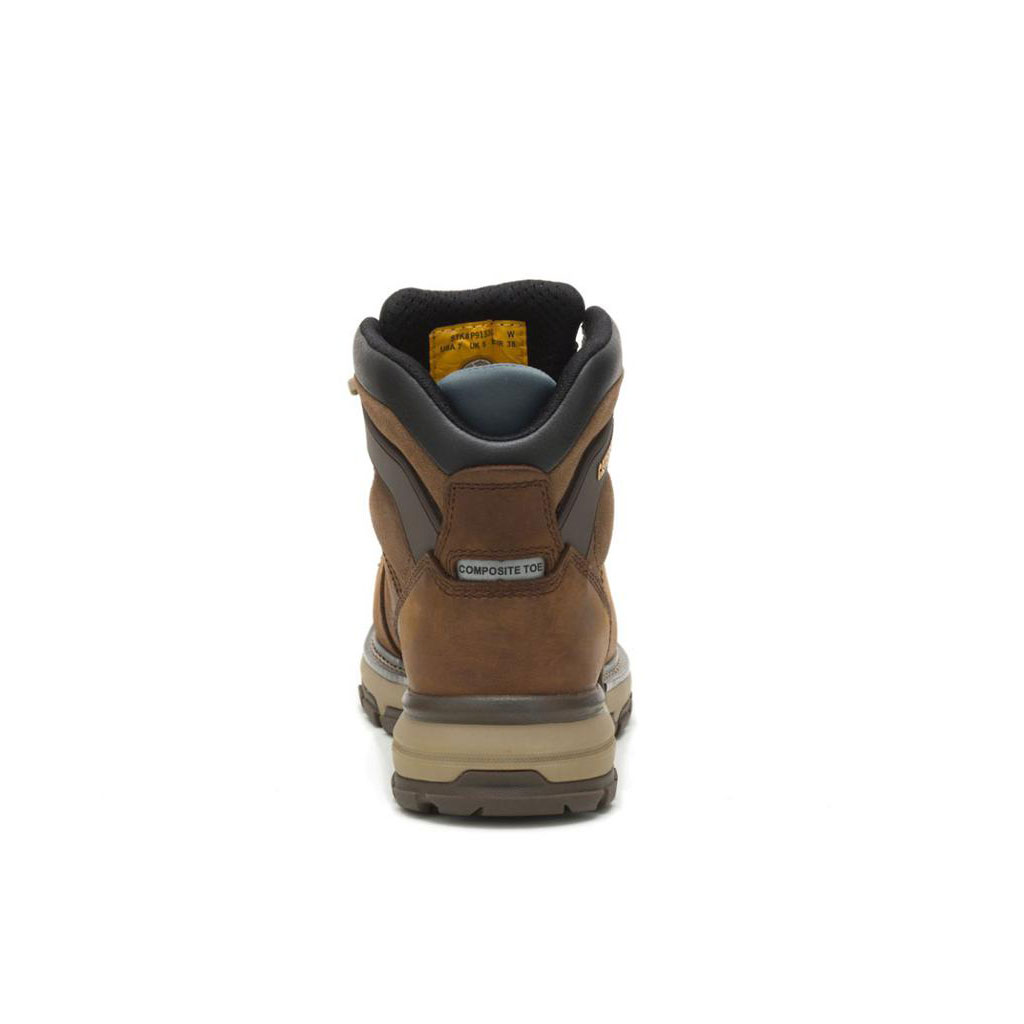 Caterpillar Excavator Superlite Waterdichte Thinsulate™ Carbon Composite Neus Slip Resistant Footwear Dames Donkerbruin  Belgie |  OLJSV-7561