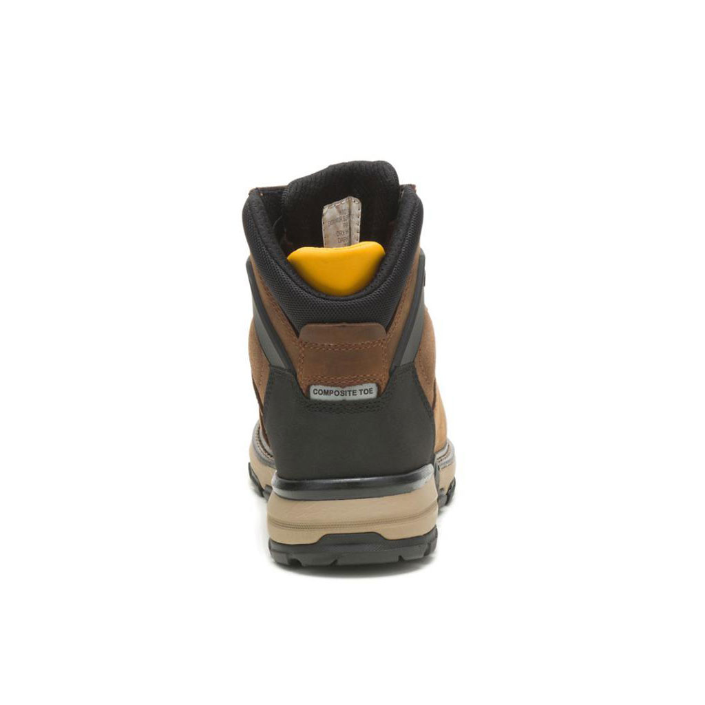 Caterpillar Excavator Superlite Waterdichte Thinsulate™ Carbon Composite Neus Winterschoenen Heren Donkerbruin  Belgie |  QXNUK-3908