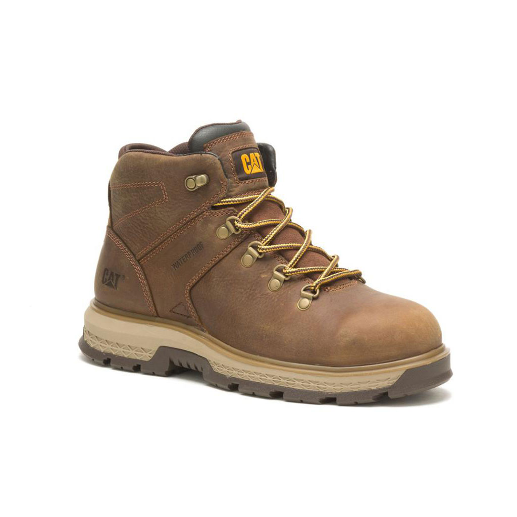 Caterpillar Exposition Hiker Waterdichte Alloy Neus Werklaarzen Heren Bruin  Belgie |  CKLRS-5321