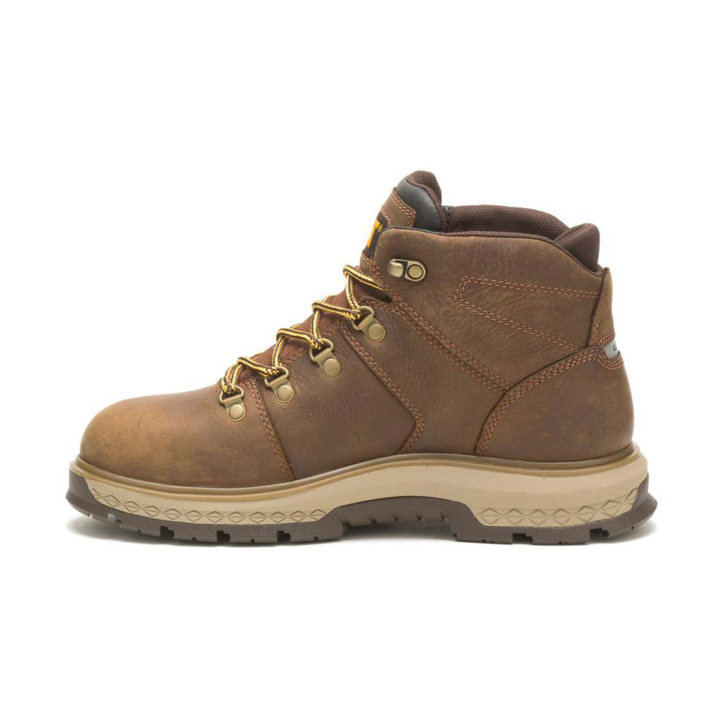 Caterpillar Exposition Hiker Waterdichte Alloy Neus Werklaarzen Heren Bruin  Belgie |  CKLRS-5321