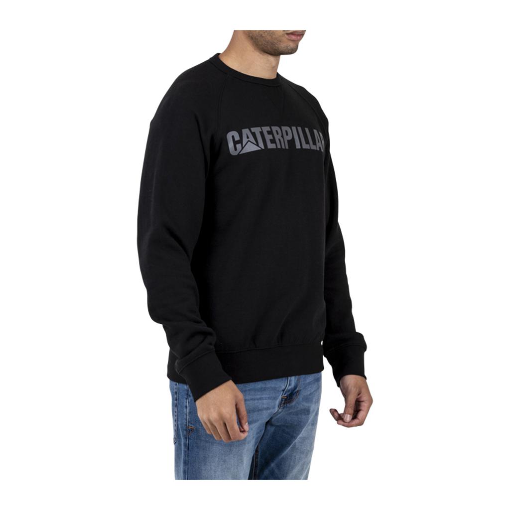 Caterpillar Foundation Crewneck Sweatshirt Sweatshirts Heren Zwart  Belgie |  MEDWQ-3758