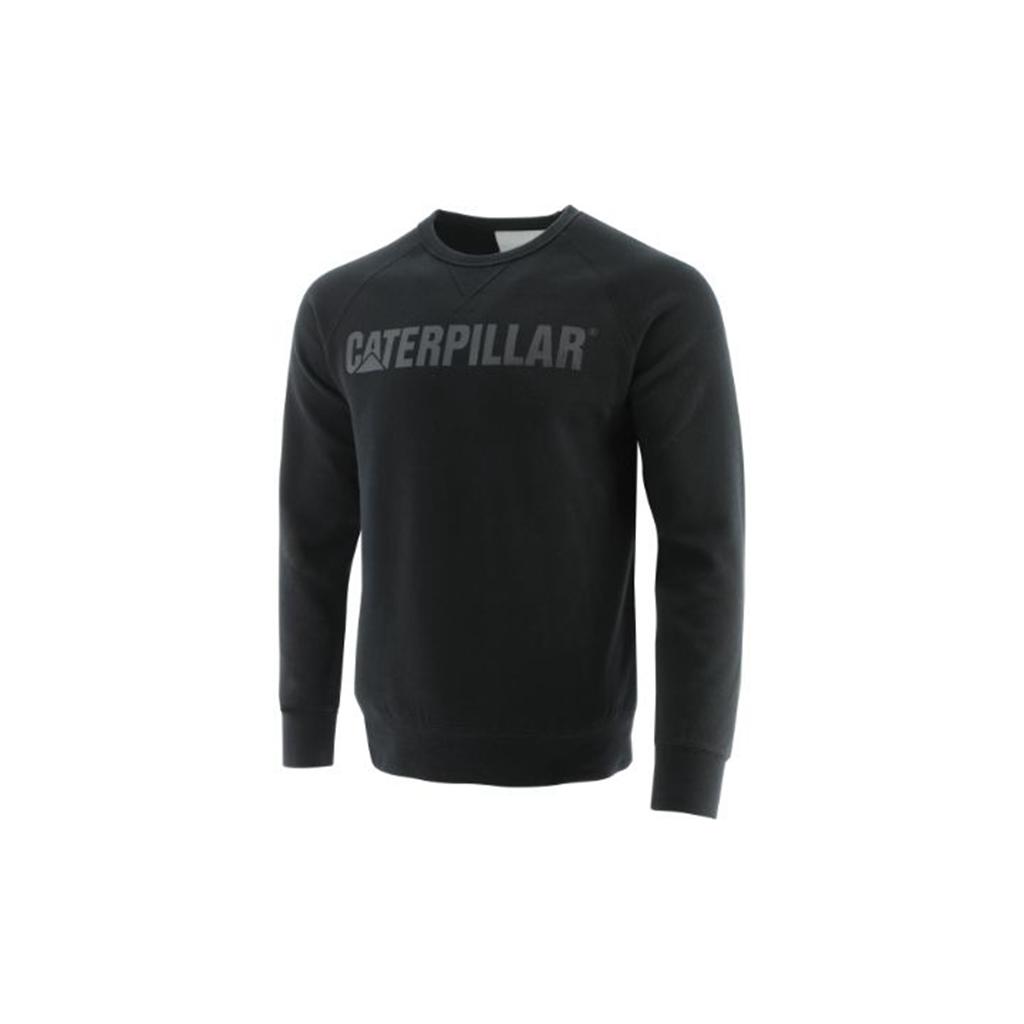 Caterpillar Foundation Crewneck Sweatshirt Sweatshirts Heren Zwart  Belgie |  MEDWQ-3758