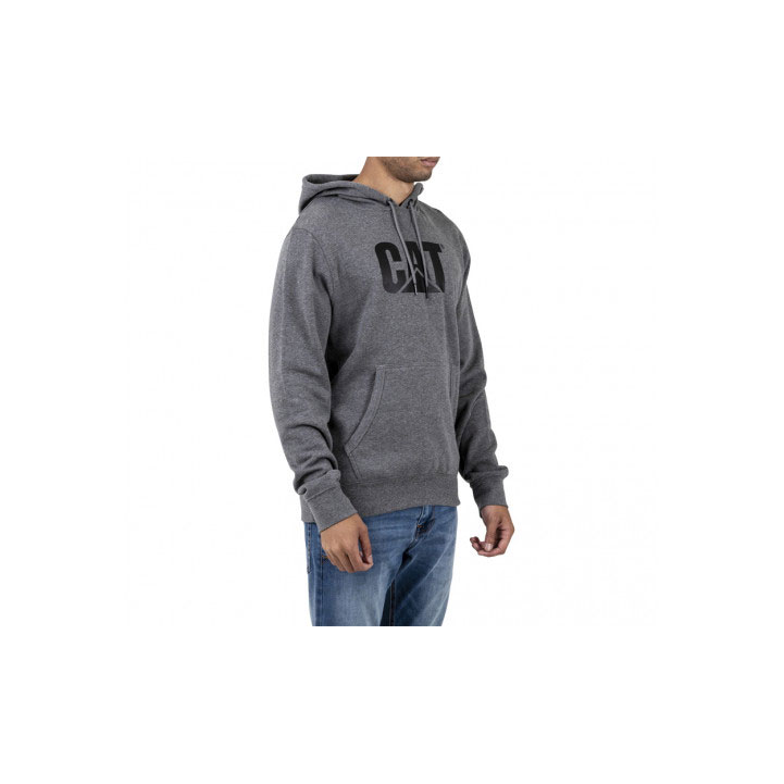 Caterpillar Foundation Met Capuchon Sweatshirts Heren Donkergrijs  Belgie |  PCAUH-2734