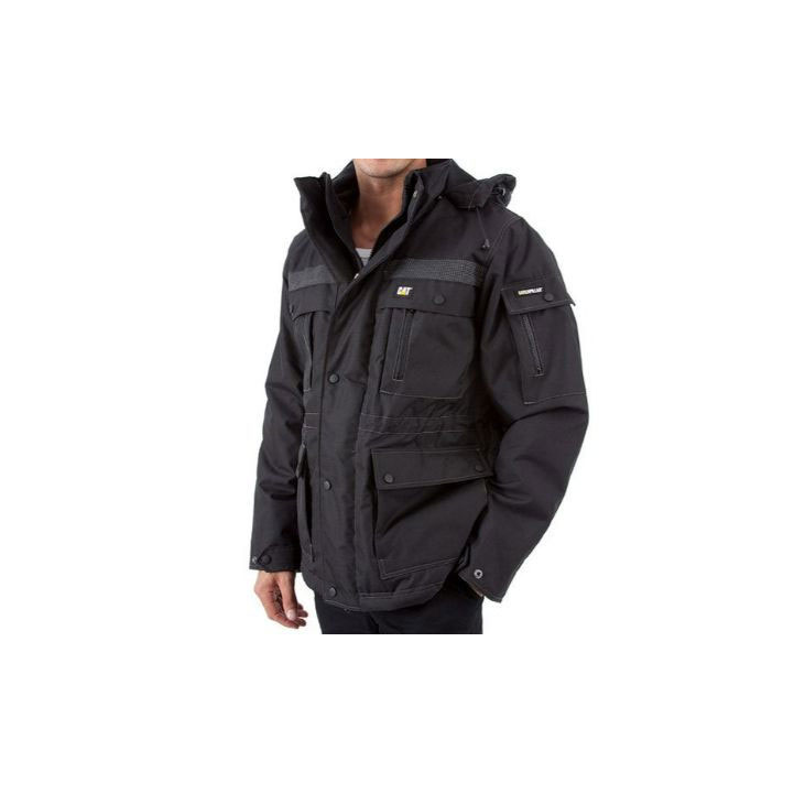 Caterpillar Heavy Insulated Parka Heren Zwart  Belgie |  SHAVW-6370