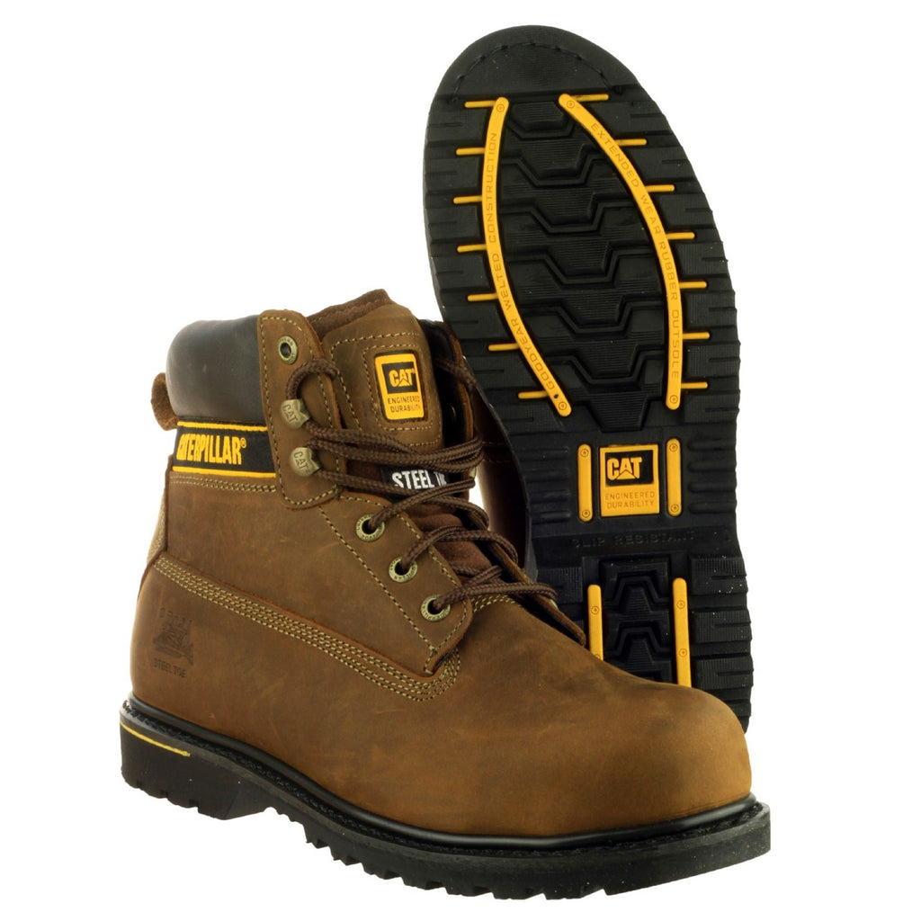 Caterpillar Holton S3 Goodyear Welted Safety Boots Heren Bruin  Belgie |  BKPEF-8932