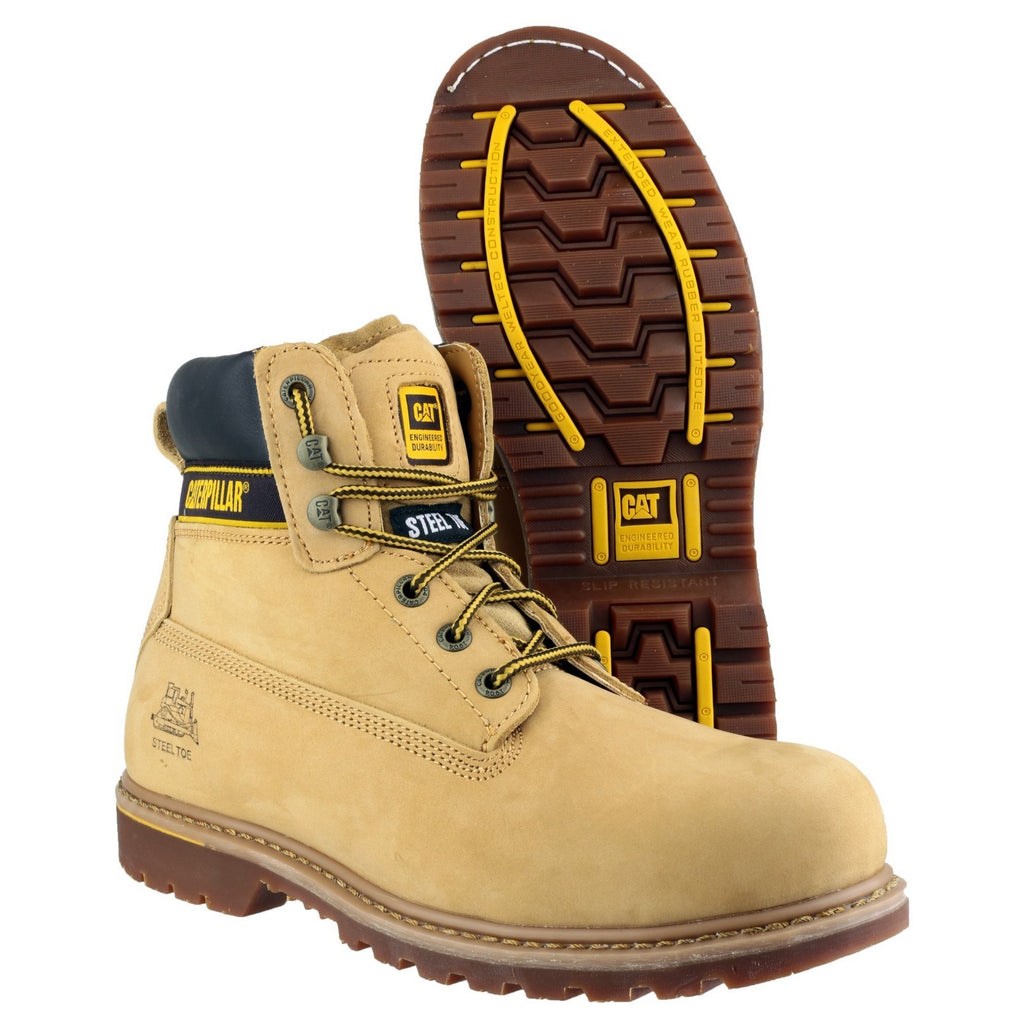 Caterpillar Holton Sb Goodyear Welted Safety Boots Heren Bruin  Belgie |  GLBXJ-6724