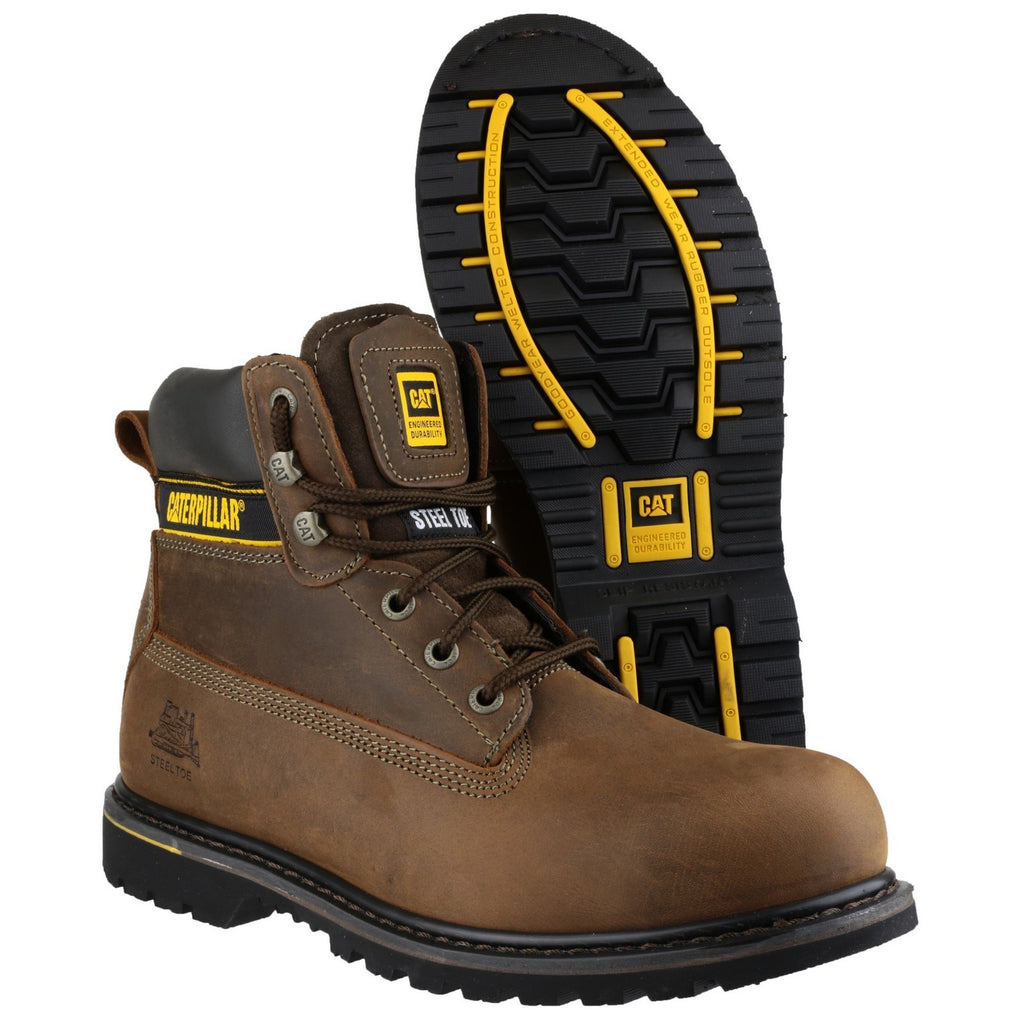 Caterpillar Holton Sb Goodyear Welted Safety Boots Heren Bruin  Belgie |  ZERBH-4827