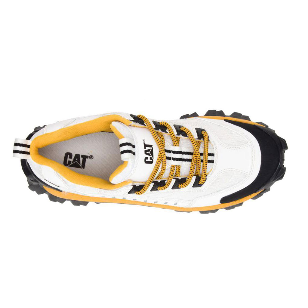 Caterpillar Intruder Sneakers Dames Wit Geel  Belgie |  BNDIS-1350