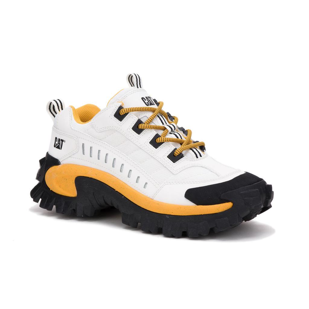 Caterpillar Intruder Sneakers Heren Wit Geel  Belgie |  JARSL-3072