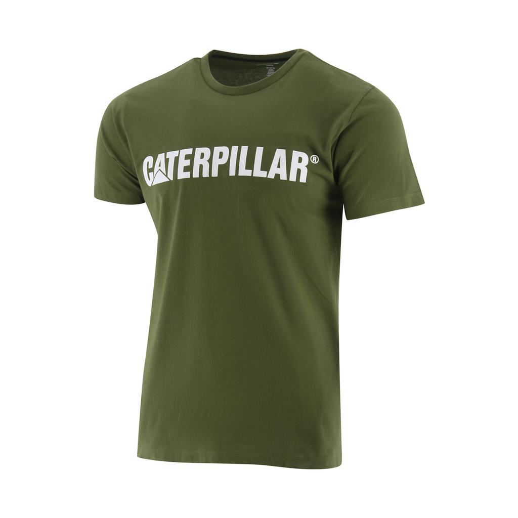 Caterpillar Logo T-Shirts Heren Wit  Belgie |  ZWDEU-7069