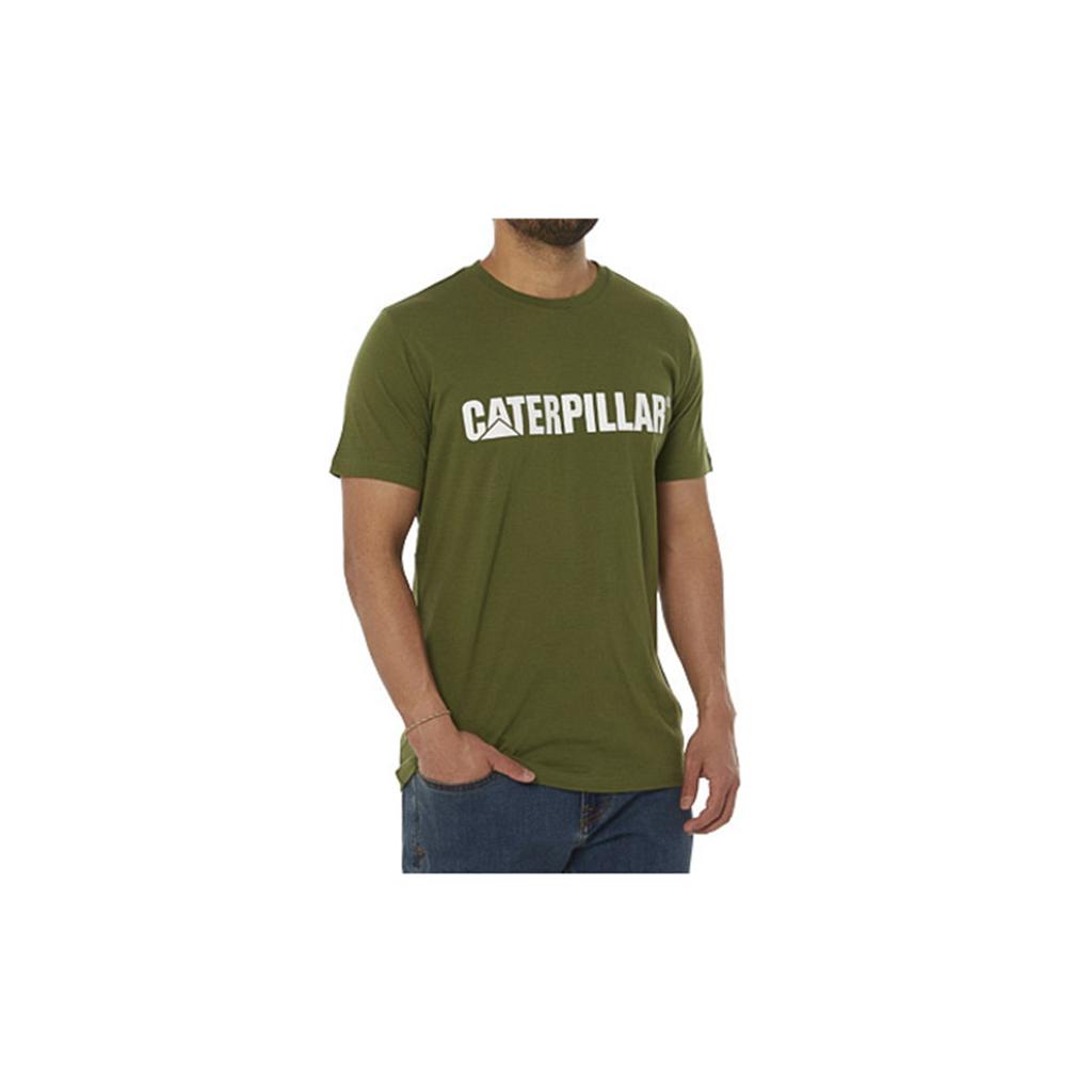 Caterpillar Logo T-Shirts Heren Wit  Belgie |  ZWDEU-7069