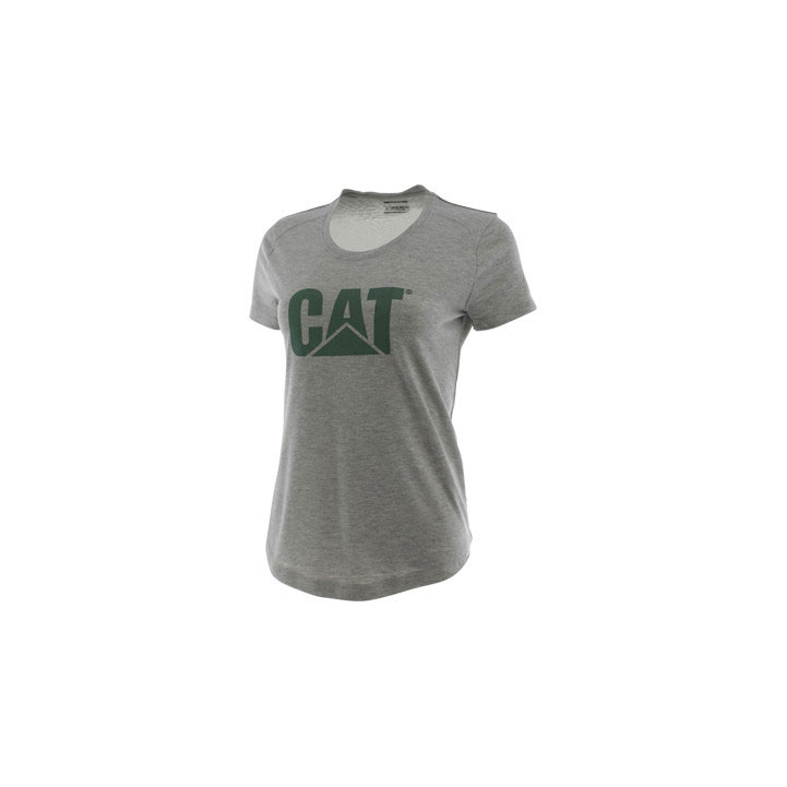 Caterpillar Logo Tm Grafische T-shirts Dames Grijs  Belgie |  QJUVP-1067