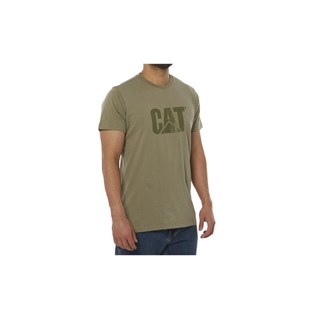 Caterpillar Original Logo T-Shirts Heren Groen  Belgie |  LCZKV-3452