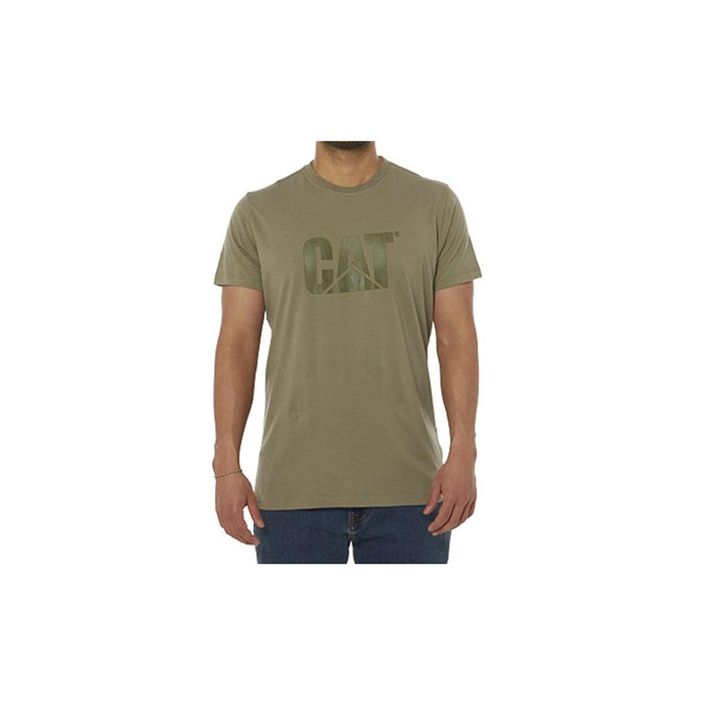 Caterpillar Original Logo T-Shirts Heren Groen  Belgie |  LCZKV-3452