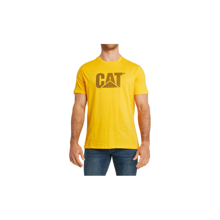 Caterpillar Original Logo T-shirts Heren Geel  Belgie |  WHTAE-2784