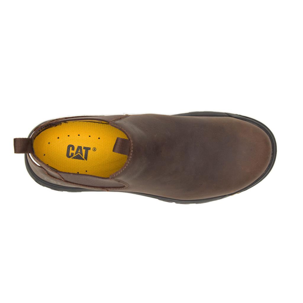 Caterpillar Outline Slip-on Steel Neus Laarzen Met Stalen Neus Heren Bruin  Belgie |  ZXOAS-1243