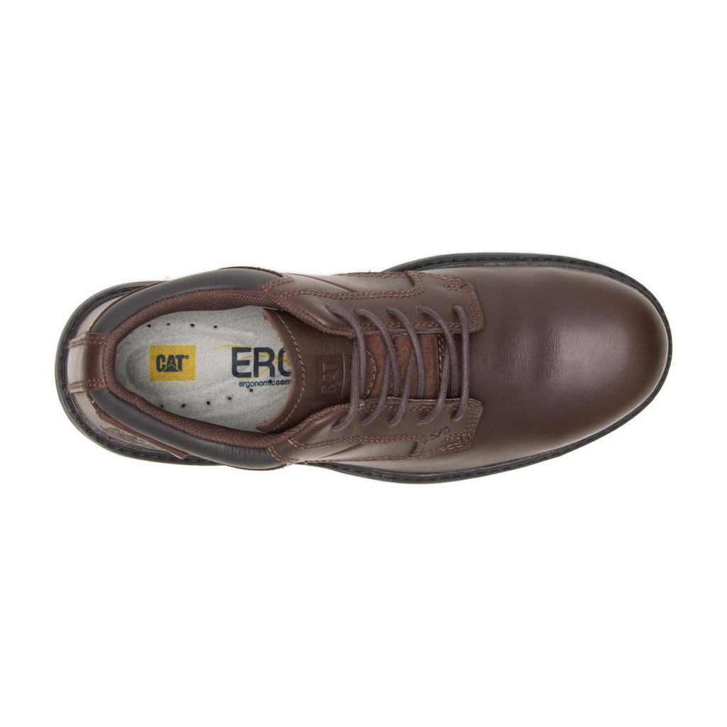 Caterpillar Oversee Steel Neus Steel Toe Shoes Heren Donkerbruin  Belgie |  ULRON-0692