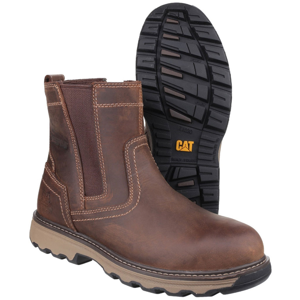 Caterpillar Pelton S1 Werklaarzen Heren Donkerbeige  Belgie |  LKBCO-2573