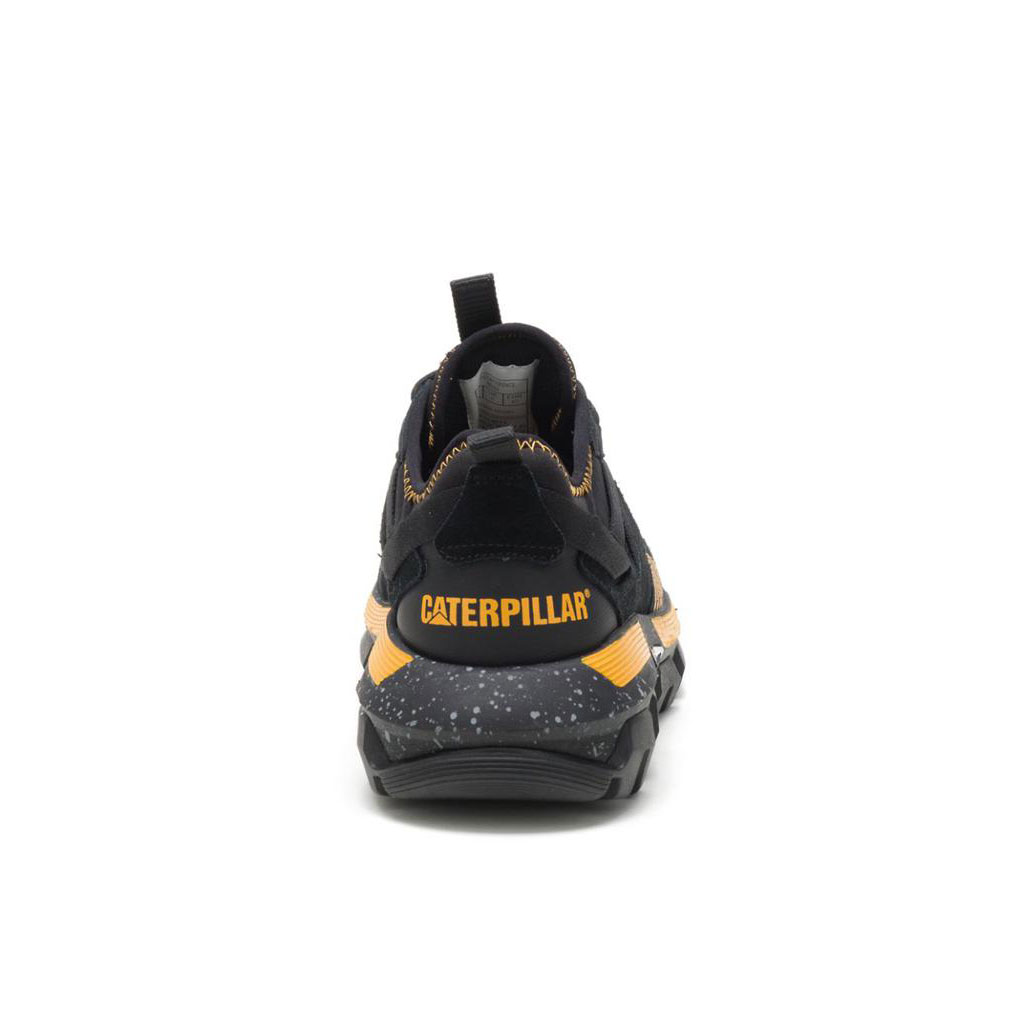 Caterpillar Raider Sport Sneakers Heren Zwart Geel  Belgie |  RNXKF-3154