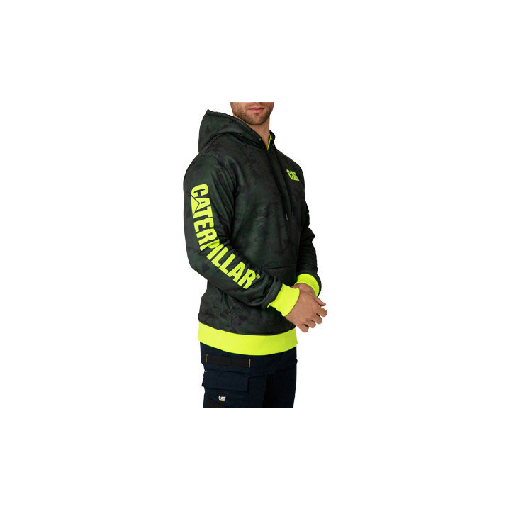 Caterpillar Reversible Banner Hoodie Sweatshirts Heren Groen  Belgie |  UMGSH-7546