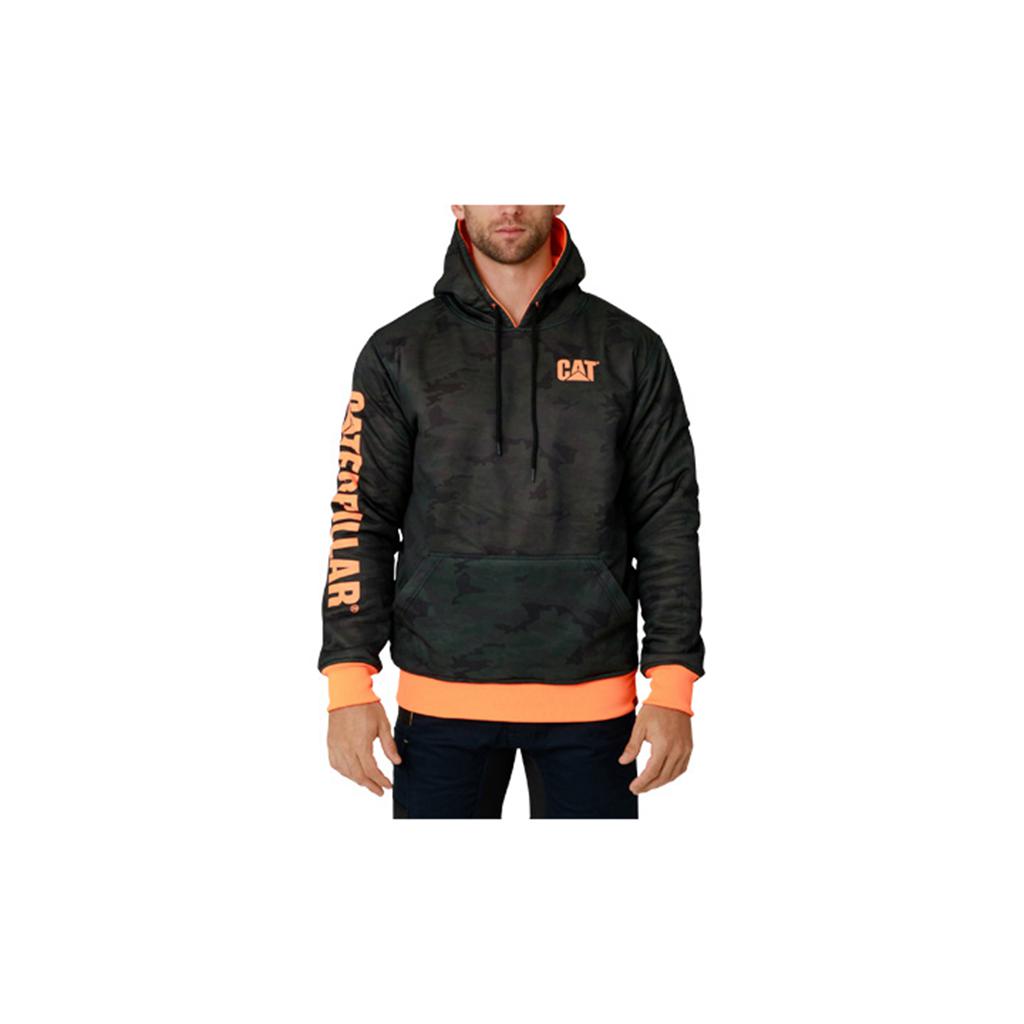 Caterpillar Reversible Banner Sweatshirts Heren Black/Orange  Belgie |  AXILM-3214