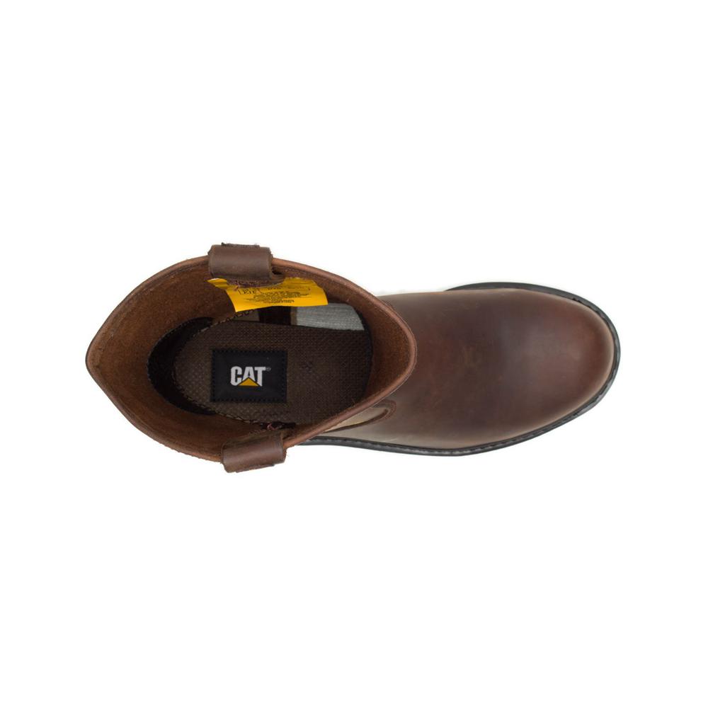 Caterpillar Revolver Steel Neus Slip On Heren Bruin  Belgie |  DCHUG-6027